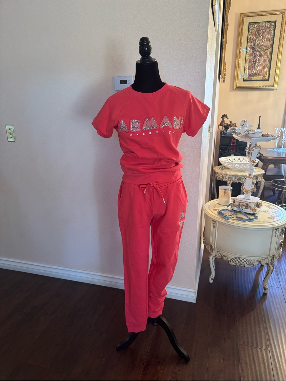 A/X Armani Exchange Tracksuit New With Tags Coral  Size Small